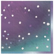 Sparkling Sapphire Dotty 3 Ply Lunch Napkins Pk 16