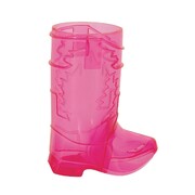 Pink Plastic Cowboy Boot Shot Glasses Pk 4