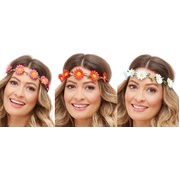 Assorted Colour Daisy Chain Headband Pk 3