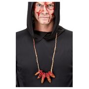 Halloween Severed Fingers on String Necklace