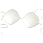 Plastic Hawaiian Mermaid Shell Bikini Bra Top