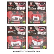 Scary Vampire Monster Costume Teeth Assorted Pk 1