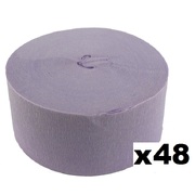 Jumbo Lilac Crepe Paper Streamer (Bulk Pack 48 x 30m)