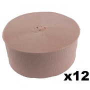 Jumbo Light Pink Crepe Paper Streamer (Bulk Pack 12 x 30m)