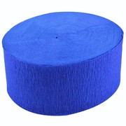 Jumbo French Royal Blue Crepe Paper Streamer 30m (Pk 1) 