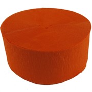 Jumbo Orange Crepe Paper Streamer 30m (Pk 1) 