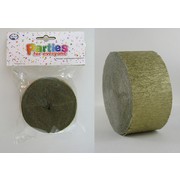 Shimmering Gold Crepe Paper Streamer 30m Pk 1