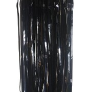Metallic Black Foil Tinsel Curtain (90cm x 200cm) Pk 1