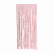 Tinsel Foil Curtain (90cm x 200cm) Matte Classic Pastel Pink Pk 1