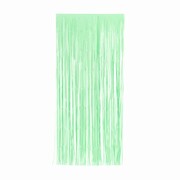 Tinsel Foil Curtain (90cm x 200cm) Matte Mint Green Pk 1