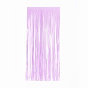 Tinsel Foil Curtain (90cm x 200cm) Matte Pastel Lilac Pk 1