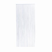 Tinsel Foil Curtain (90cm x 200cm) Matte White Pk 1