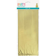 Gold Foil Cello Treat Bags with Ties Pk 10