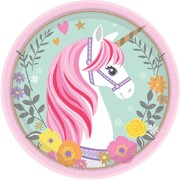 Magical Unicorn 7in Paper Plates Pk 8 NPC