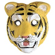 Adult Tiger PVC Face Mask | Animal Costume Mask for Adults & Kids