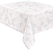 Iridescent Spider Web Foil Tablecover Groovy Halloween