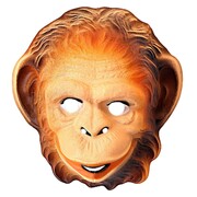 Adult Monkey PVC Face Mask | Animal Costume Mask for Adults & Kids
