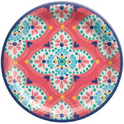 Boho Vibes Paper Snack Plates 7in 18cm (Pk 8)