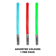 Inflatable Light Sword Stick 90cm Assorted Colour Pk 1