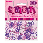 Pink & Silver Glitz 80 Confetti Scatters 14g