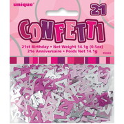 Pink & Silver Glitz 21 Confetti Scatters 14g