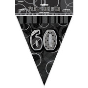 Glitz Black 60 Flag Banner (3.6m) Pk 1 