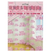 Pink Glitz Hanging Party Decoration - Happy Birthday Pk6