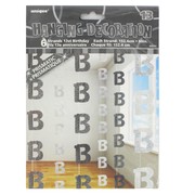 Black and Silver Glitz Hanging Party Decoration - 13 Pk6