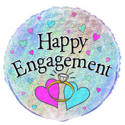 Happy Engagement 18in Foil Balloon Pk 1