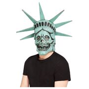 Halloween Full Head Statue of Liberty Skull Latex Mask