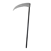 Plastic Halloween Scythe 121cm Assembled