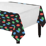 Casino Party Poker Chips Plastic Tablecover 137x259cm