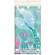 Mermaid Plastic Tablecover (137cm x 213cm) Pk 1