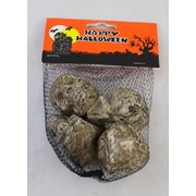Halloween Mini Plastic Skull Decorations Pk 4