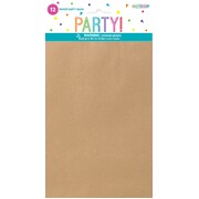 Kraft Brown Paper Party Bags Pk 12