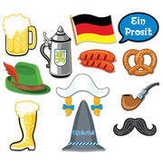 Oktoberfest Assorted Photo Fun Signs (17cm-25cm) Pk 12