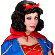Fairytale Princess Wig with Red Bow Adult Costume Accessory