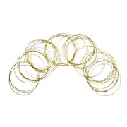 Gold Metal Bangle Bracelets Pack of 50 