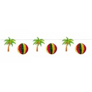 Palm Tree & Honeycomb Ball Tropical Bunting Garland 3m