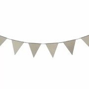 Silver Glitter Bunting Flag Banner 3.5m