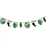 Palm Leaf & Toucan Bunting Banner Garland 3m