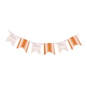 Rose Gold & Pink Happy Birthday Bunting Flag Banner 4m