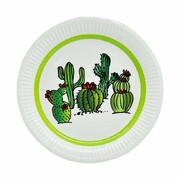 Cactus Round Paper Plates 23cm Pk 6 Mexican Fiesta