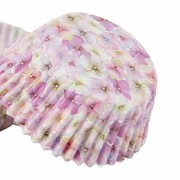 Purple Pink Petals Paper Cupcake Cups Cases Pk 40