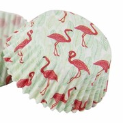 Flamingo Paper Cupcake Cups Cases Pk 40