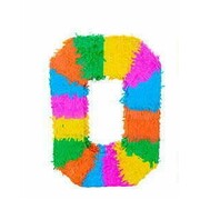 Number 0 Piñata | Colourful Birthday Party Number Piñata