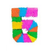 Number 5 Piñata | Colourful Birthday Party Number Piñata
