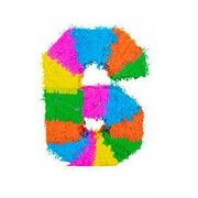 Number 6 Piñata | Colourful Birthday Party Number Piñata