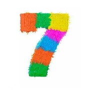 Number 7 Piñata | Colourful Birthday Party Number Piñata