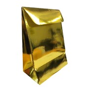 Metallic Gold Paper Party Loot Bags Pk 10
